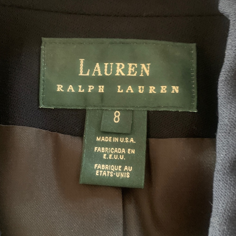 Ralph Lauren Black Blazer with Gold Emblem - Picture 4 of 5
